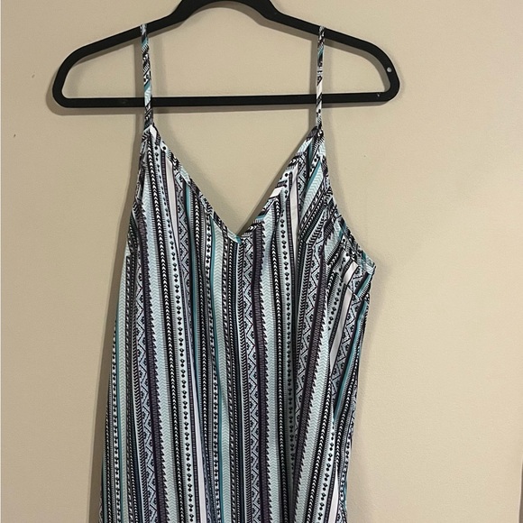Shein Curve, 2X, striped v-neck slip dress - Picture 2 of 2